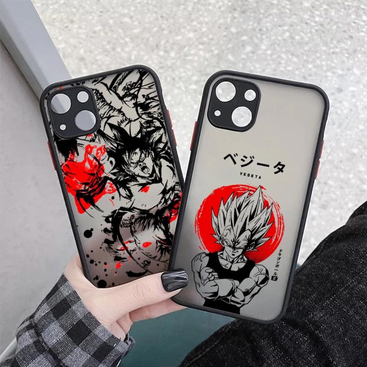 D-Dragon Ball Anime Cartoon Comics Phone Case For Apple iPhone 11 12 13 14 Pro Max Mini XR XS X 8 7 Plus Pro Matte Cover Fundas