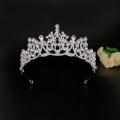 Rhinestones Silver Branch Tiara Crown Wedding Party Hair Accessories Bridal Hair Jewelry. 