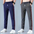 Men’s Smart Drawstring Trouser- Navy & Anther. 