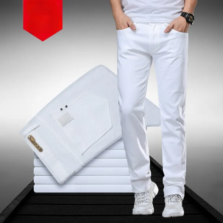 2022%20Autumn%20New%20Men's%20White%20Straight%20Jeans%20Classic%20Style%20Fashion%20Business%20Cotton%20Elasticity%20Denim%20Trousers%20Male%20Brand%20Pants%20-%20Image%202