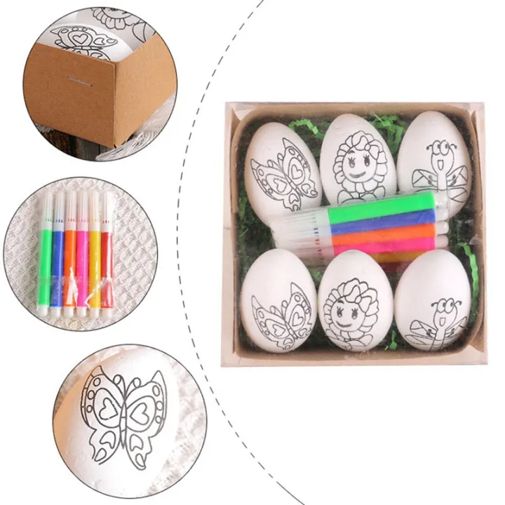6%20Pcs%20Easter%20DIY%20Hand-Painted%20Eggs%202024%20Cartoon%20Eggs%20Children'S%20Handmade%20Gift%20Easter%20Egg%20Painting%20Kit%20-A%20-%20Image%204