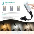 2X Rechargeable E-Book LED Light for Kindle Paper USB Reading Lamp Book Light Lamp Clip for Travel Bedroom Reader. 