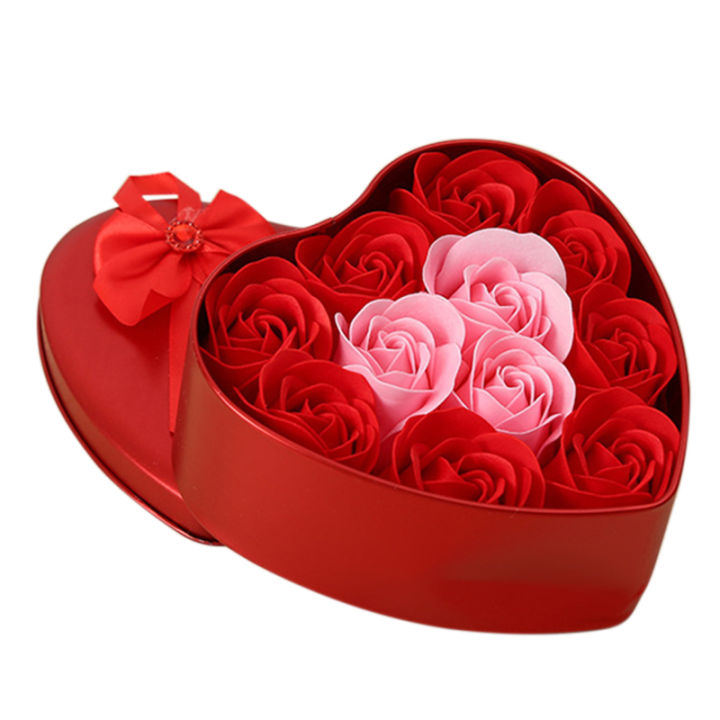 11Pcs/Box%20Rose%20Soap%20Flower%20Heart%20Shape%20Diy%20Wedding%20Decoration%20For%20Souvenir%20Valentines%20Day%20Gifts%20-Pink%20-%20Image%204