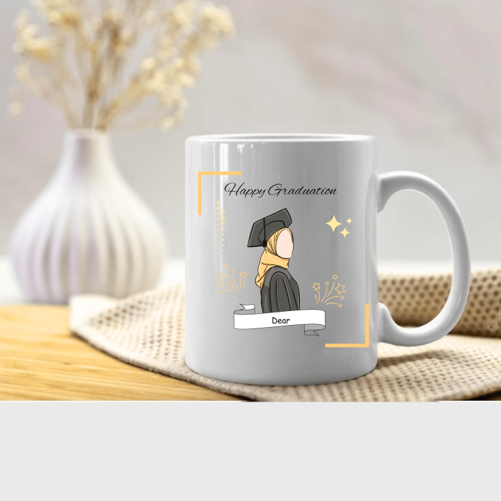 Claw Exclusive Happy Graduation Ceramic Mug: Celebrate Your Success With A Cheerful And Commemorative Mug