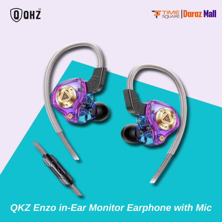 QKZ Enzo in-Ear Monitor Earphone with Mic - Time Square