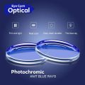 Blue Cut Photochromic Eyeglasses Lens. 