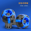 Handlebar End Plug for Motorcycle. Bar End Scooter Hand Jam Handle Balance Gutli -Blue. 