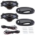 2pcs 4*6 Inch 280W Car HiFi Coaxial Speaker Vehicle Door Auto Audio Music Stereo Full Range Frequency Speakers.
