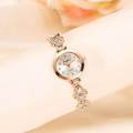 HTHT Stone 125 Fashion Quartz Watch Ladies Wrist Watch Female Golden Clock. 