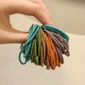 Korean version of high-elastic rubber band women's hair tie hair accessories new style simple small fresh not hurt hair leather hair band.