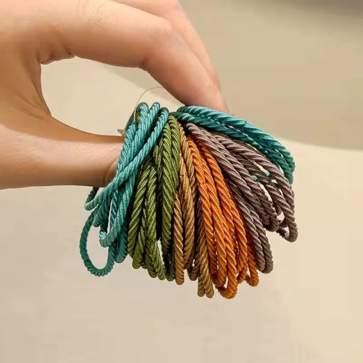 Korean%20version%20of%20high-elastic%20rubber%20band%20women's%20hair%20tie%20hair%20accessories%20new%20style%20simple%20small%20fresh%20not%20hurt%20hair%20leather%20hair%20band%20-%20Image%204