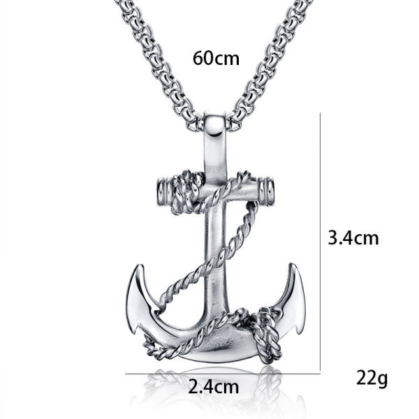 Classic%20Anchor%20Necklaces%20Pendant%20Chain%20for%20Man%20Fashion%20Jewelry%20Black%20%20Stainless%20Steel%20Chains%20-%20Image%204