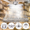 LED Garage Light Foldable Deformable Garage Ceiling Lamp with 4 Adjustable Panels 60W 6000LM for Warehouse Bar Basement. 