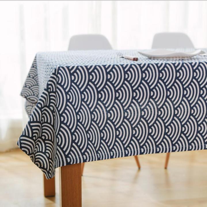 Japanese%20Totem%20HAILANG%20Dark%20Blue%20Geometric%20Pattern%20Cotton%20Linen%20Table%20Cloth%20Blue%20Tablecloth%20Cloth%20Liner%20Cover%20Cloth%20-%20Image%203
