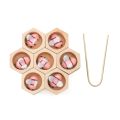 Wooden Montessori Baby Bee Sorting Toys Honeycomb Sorting Sensory Toys for Children Educational Hexagon Box Counting Puzzle Toys.