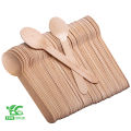100 Piece Disposable Wooden Spoon, Compostable and Biodegradable One-Time Cutlery. 