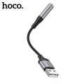 Hoco LS36 USB To 3.5mm Fresh External Sound Card - Black. 