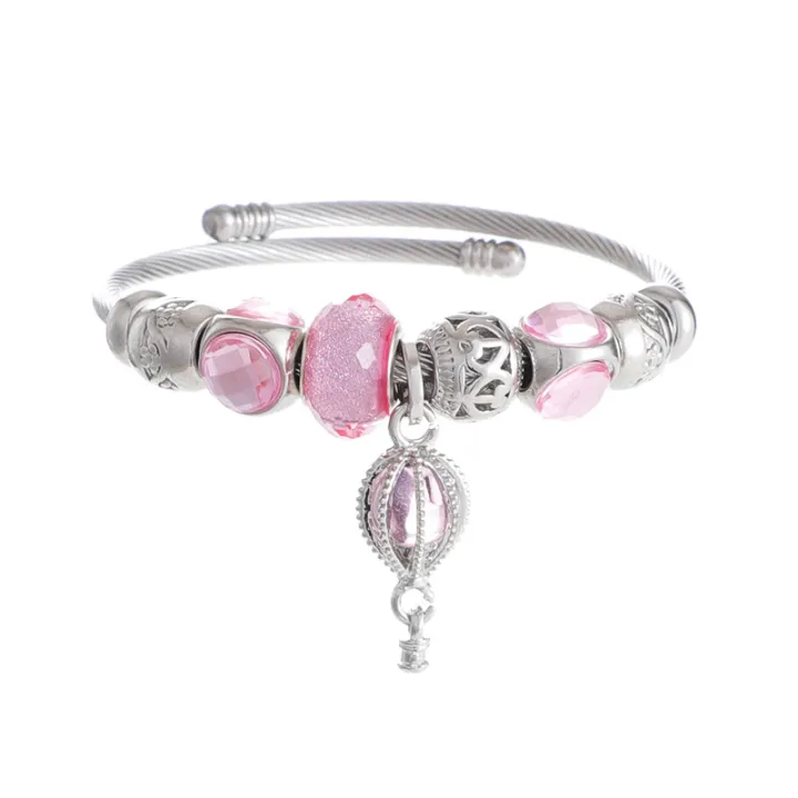 Amazon%20new%20Pan%20D%20pull%20bracelet%20women's%20color%20alloy%20diamond%20gourd%20model%20niche%20original%20design%20bracelet%20wholesale%20-%20Image%205