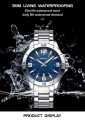 CRRJU 5003 Business Men fashion Watches Stainless Steel Quartz watches Male Auto Date Clock with Luminous Hands 2024. 