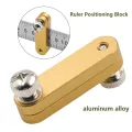 Steel Ruler Positioning Block Scale Block Woodworking Scribe Draw Mark Line Measuring Gauge Tool Carpenter Straightedge Locator. 