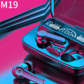 M19 Earbuds Tws Earphone Touch Control Wireless Bluetooth 5.1 Headphones With Microphone With Flashlight - Black - Bluetooth Headphone. 
