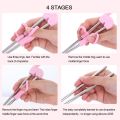 XINYANG941727 Cartoon Stainless Steel For Kids Food Sticks Chopsticks Training Chopsticks Learning Chop Sticks Children Tableware Set. 