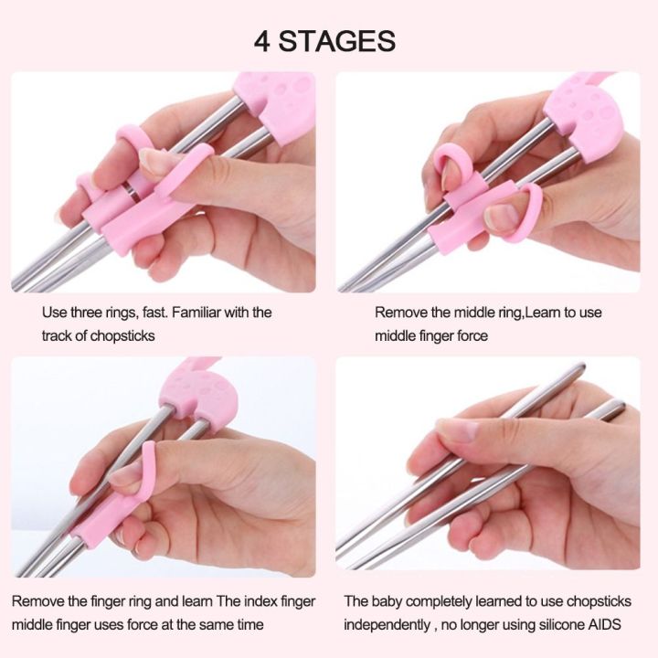 XINYANG941727%20Cartoon%20Stainless%20Steel%20For%20Kids%20Food%20Sticks%20Chopsticks%20Training%20Chopsticks%20Learning%20Chop%20Sticks%20Children%20Tableware%20Set%20-%20Image%208