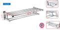 Wall Mounted Towel Racks Ra Wall Mounted Towel Rack Bathroom Hotel Rail Holder Storage Shelf Stainless Steel, Silver,towel holders bath,towel rack,bathroom shelves. 