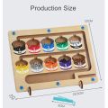 Magnetic Color and Number Maze Wooden Magnetic Board Activities Counting Matching Game Montessori Fine Motor Skills Learning Toy.