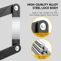 BENGGUO Bike Lock Portable Folding Lock for Bicycle Electric Bike Motorcycles with ABS Cover Strong Security Easy Carry 76.7cm Extended. 