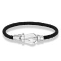 Simple Charm Milan Cord Bracelets Men Women Never Fade Stainless Steel Horseshoe Knot Clasp Brand Accessories Couples Jewelry. 