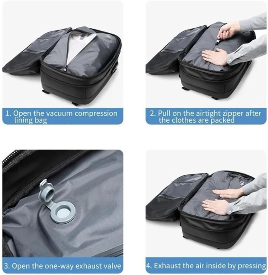 Vacuum Backpack With Pump,compression Backpack For Travel,airback