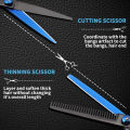 Hairdressing Scissors Set, 6 Inch Hair Cutting Scissors Thinning Shears, Hair Cutting Styling Accessories Tools Kit For Barber S.
