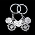 BBF Best Friends keychains Friendship Love Gift Keyrings for Women (2pcs).