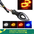 4 Pcs LED Motor Bike Indicator Signal Light For Motorcycle- Pan Pata. 