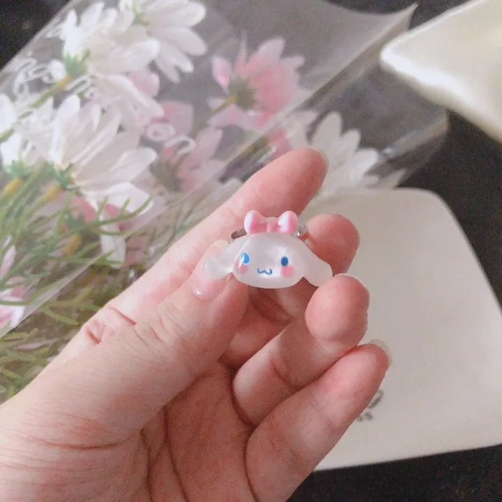 2023%20Sanrio%20Anime%20Ring%20Adjustable%20Accessories%20Cute%20Cinnamoroll%20My%20Melody%20Kuromi%20Resin%20Girlfriend%20Girl%20Heart%20Decorate%20Toys%20Gift%20-%20Image%204