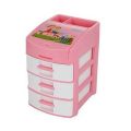 Plastic Storage Shelf 3 Drawer Mini Organizer, Tomi Organizer - Light Pink. 
