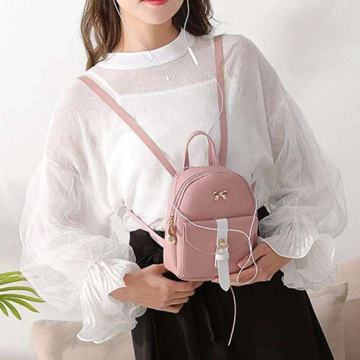 Women's Backpack PU Leather Kawaii Backpack Cute Graceful Bagpack