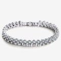Women's Fashion Roman Style Zircon Crystal Bracelet - Elegant Design.