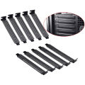 10Pcs New black PCI slot cover dust filter blanking plate hard steel. 