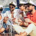 Yacht Captain Hat Navy Marine Hat Adjustable Sailor Captain Costume Men Boat Navy Hat for Adult Kid Men Women.