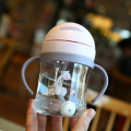 Baby Handle Water Bottle Anti Choking Baby Drinking Straw Cup Sippy Cup Water Bottle Training Cup with Weighted Straw for Toddlers. 