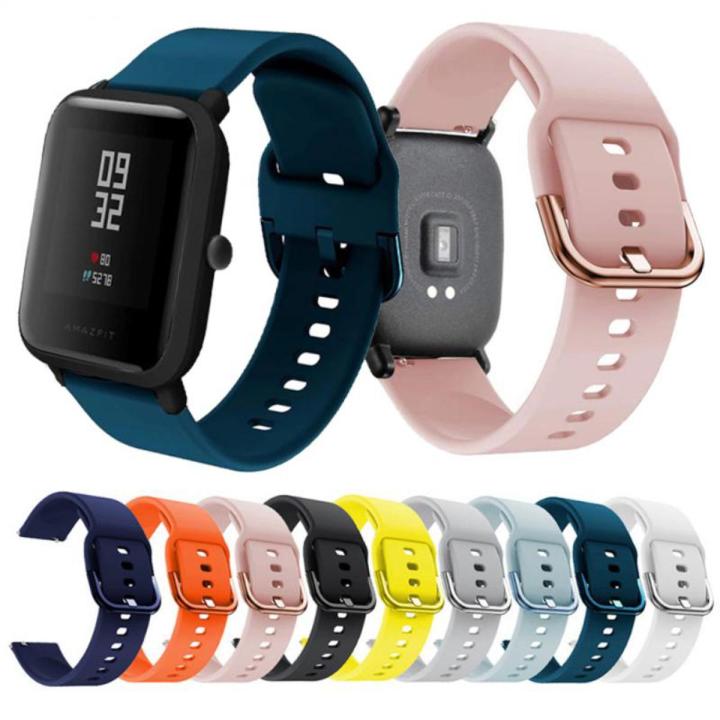 thumbnail image 2 of 20mm Silicone Sports Watch Band Strap For Huami Amazfit GTS 3/2/2e/4 Mini Bip S 2 of 2