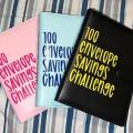 10 Colors Memo Pad 100 Envelope Challenge Binder Beautifully PU Easy savings challenges binder Fun way to save with Memo Pad binder for Money budget organizer Emergency fund.