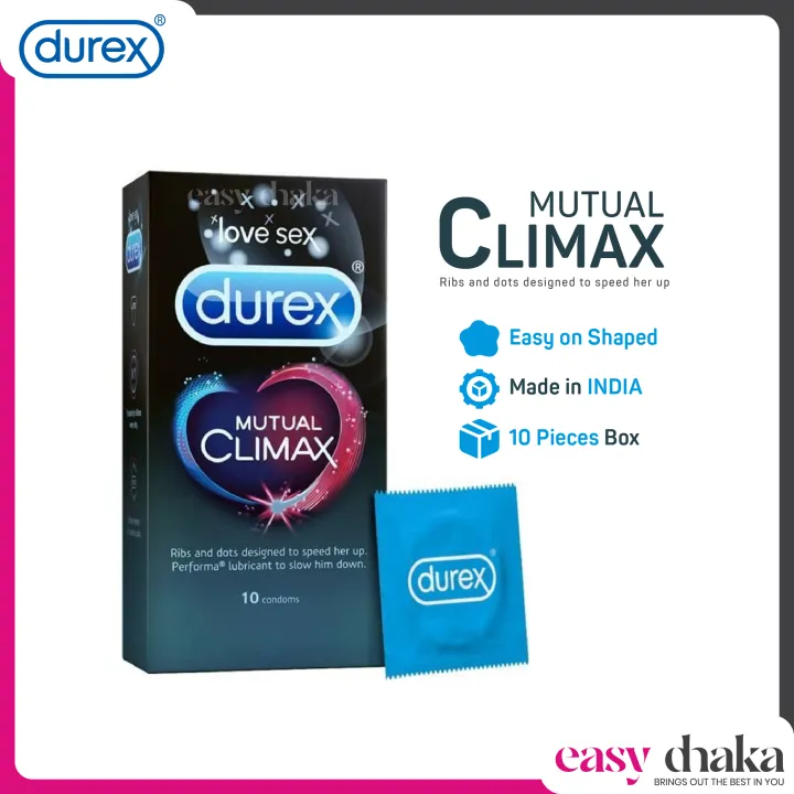 Durex Mutual Climax Condoms - 10 Pcs Pack (Made in India)