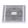 Shower Floor Drain, Large Displacement Electroplating Bathroom Floor Drain Set 304 Stainless Steel for Balconies.