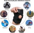 Galaxy Knee Cap for Men and Women, Adjustable Knee Support Patella, Knee Brace for Knee Pain Relief, Ligament Injury, Protection at Gym, Running,and Sports(pair) (free size) (Black,Pack of 2). 