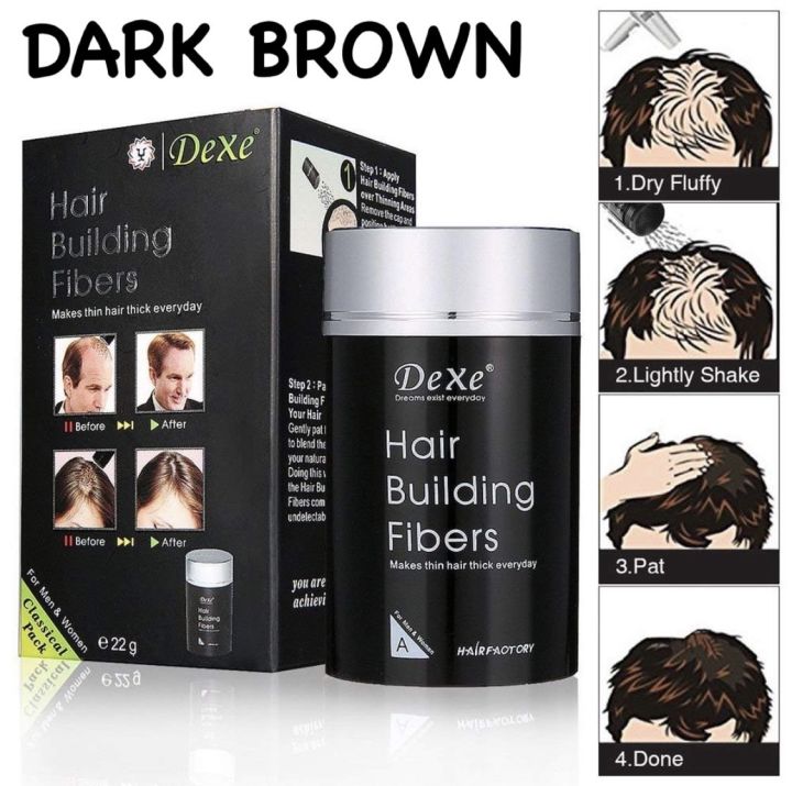 Dexe%20Hair%20Building%20Fiber%20-%20Dark%20Brown%20-%20Image%202