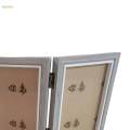 Folding Photo Frame Decorative Hinged Photo Frame for Entrance Desk Table Triple Fold. 