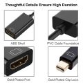 Mini Displayport to HDMI-Compatible 1080P 4k Cable Projector TV Projetor DP display port 1.4 for Macbook air pro Mac connector White Support 4k. 